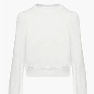 Azure Skies Sashay White Long Sleeve Sweater